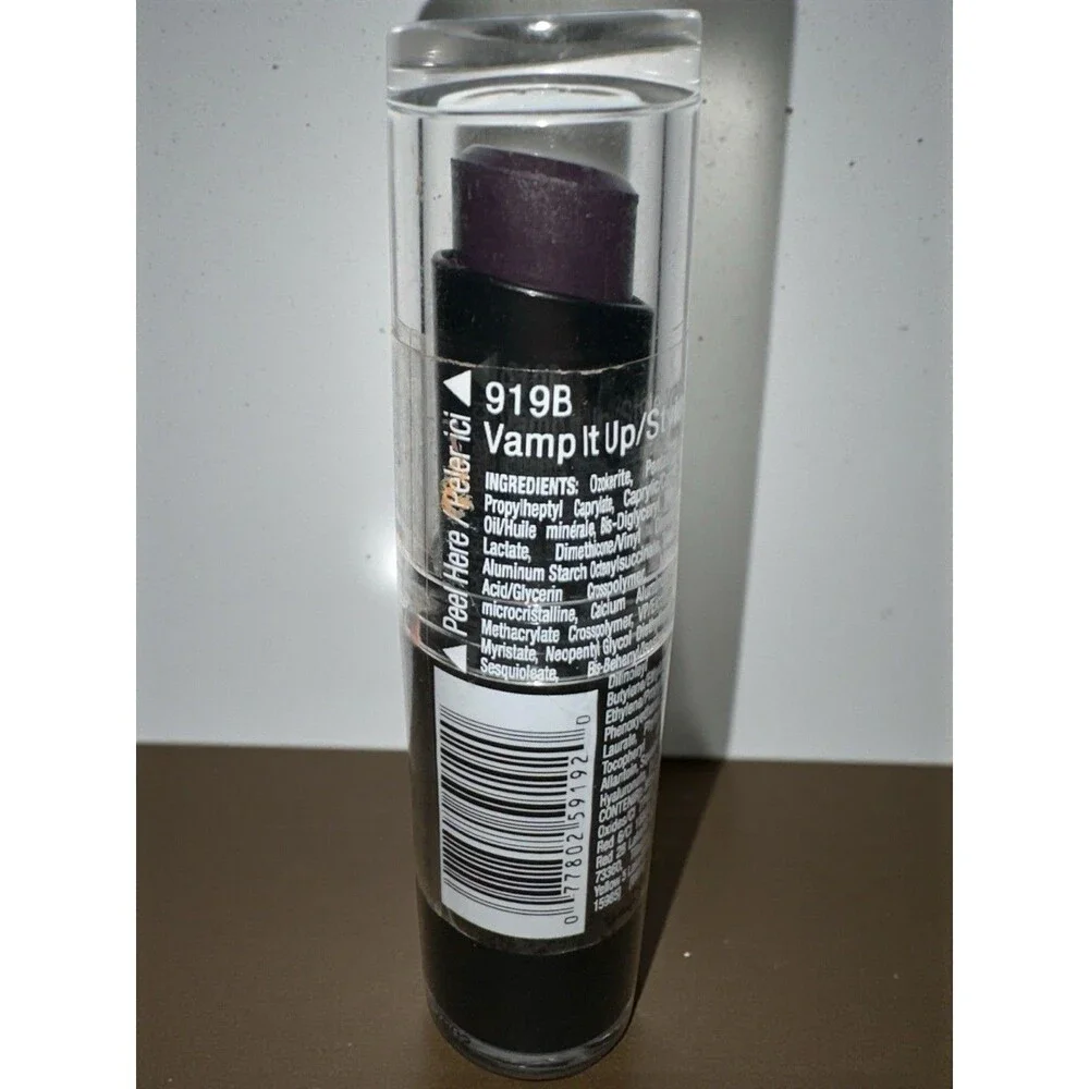Wet n Wild Lipstick 919B Vamp It Up Semi Matte Cream Finish Longwear Lipstick